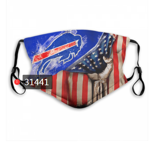 NFL 2020 Buffalo Bills 145 Dust mask with filter->nfl dust mask->Sports Accessory